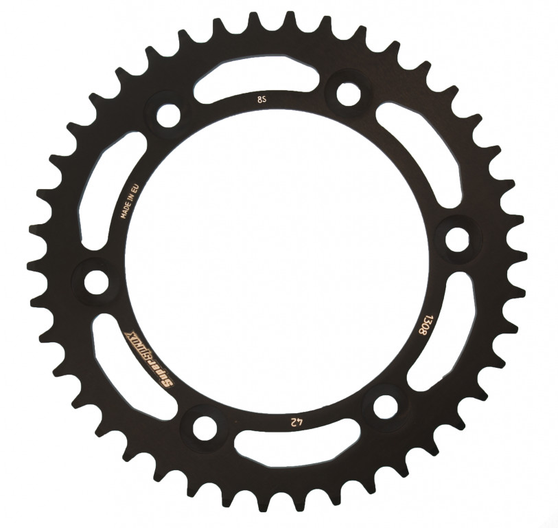 Rear ALU sprocket SUPERSPROX RAL-1308:42-BLK Crni 42T, 520