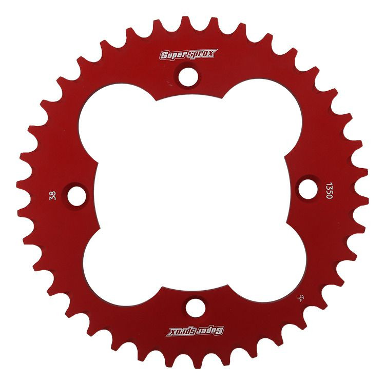 Rear ALU sprocket SUPERSPROX RAL-1350:38-RED crven 38T, 520