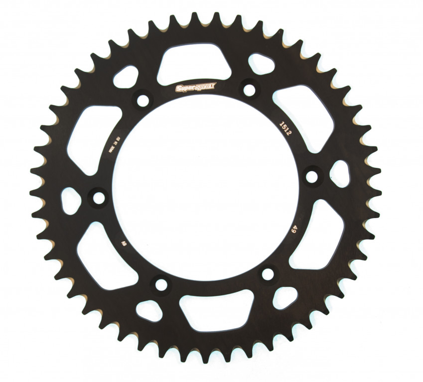 Rear ALU sprocket SUPERSPROX RAL-1512:49-BLK Crni 49T, 520