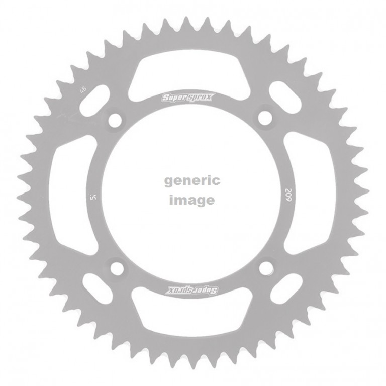 Rear ALU sprocket SUPERSPROX RAL-209:54-BLK Crni 54T, 420