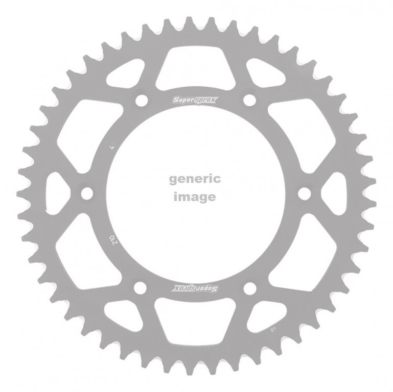 Rear ALU sprocket SUPERSPROX RAL-210:49-SLV silver 49T, 520