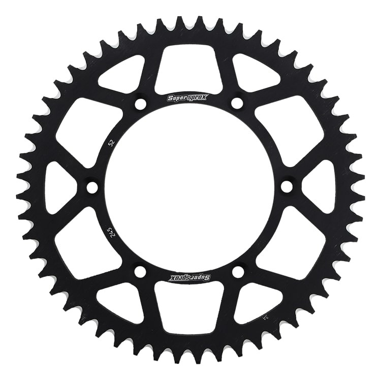 Rear ALU sprocket SUPERSPROX RAL-245:52-BLK Crni 52T, 520
