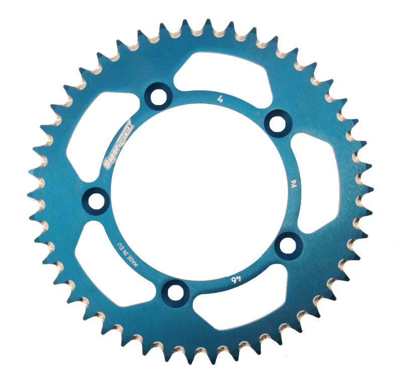 Rear ALU sprocket SUPERSPROX RAL-4:46-BLU plavi 46T, 420