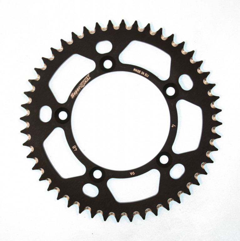 Rear ALU sprocket SUPERSPROX RAL-4:48-BLK Crni 48T, 420