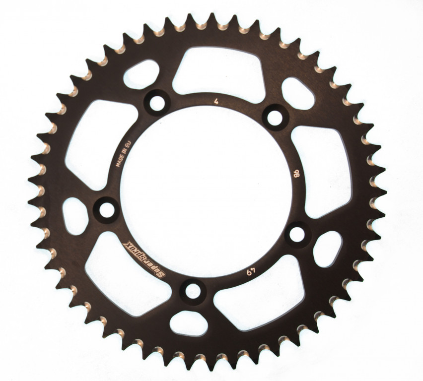 Rear ALU sprocket SUPERSPROX RAL-4:49-BLK Crni 49T, 420