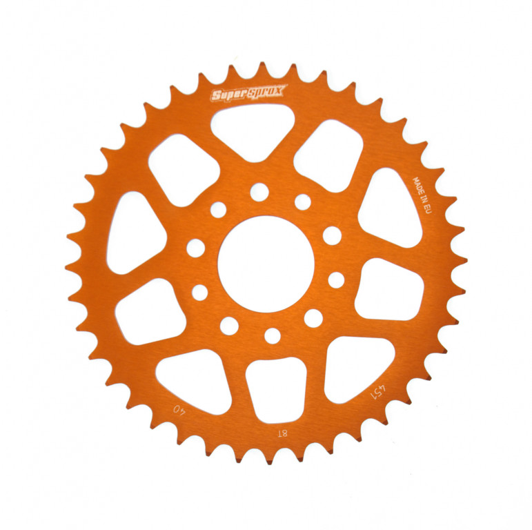 Rear ALU sprocket SUPERSPROX RAL-451:40-ORG orange 40T, 415