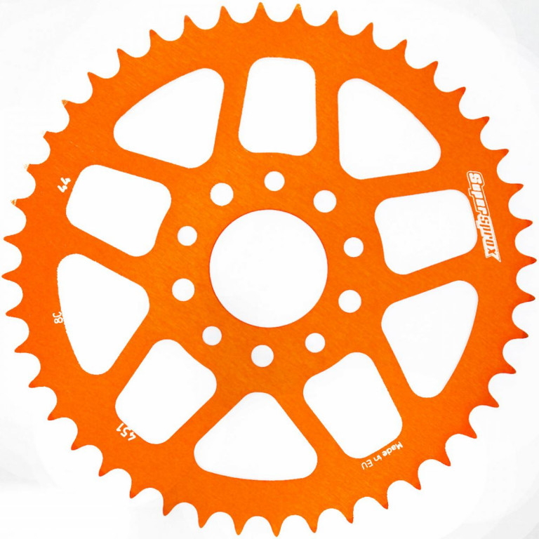 Rear ALU sprocket SUPERSPROX RAL-451:44-ORG orange 44T, 415