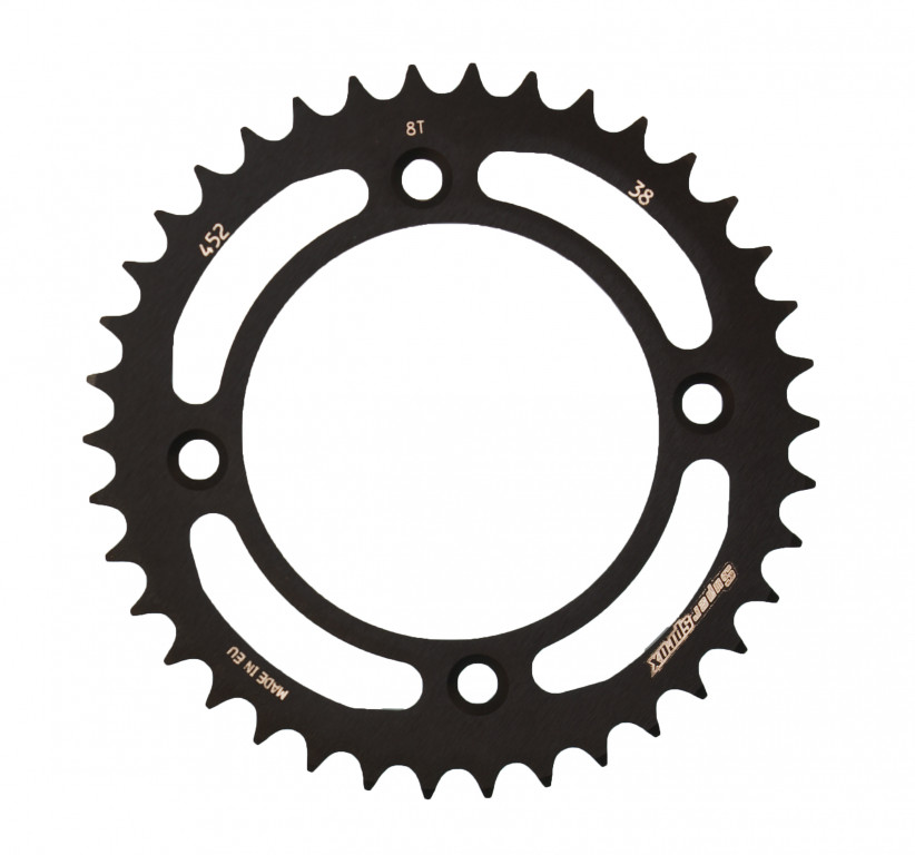 Rear ALU sprocket SUPERSPROX RAL-452:38-BLK Crni 38T, 415