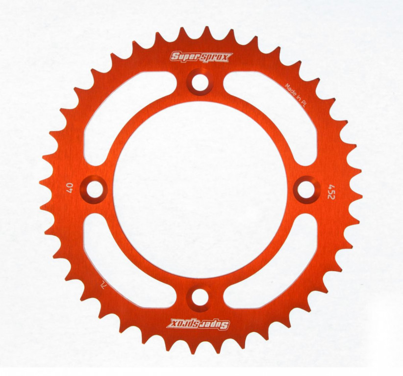 Rear ALU sprocket SUPERSPROX RAL-452:40-ORG orange 40T, 415