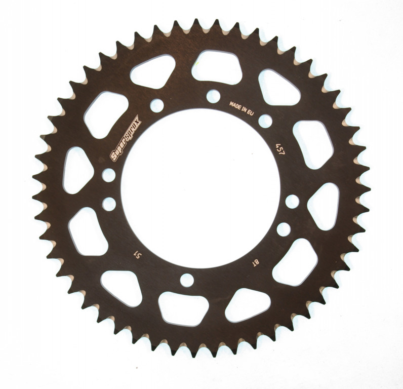 Rear ALU sprocket SUPERSPROX RAL-457:51-BLK Crni 51T, 420