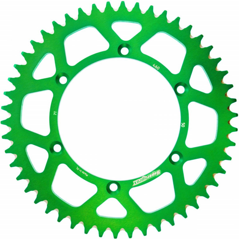 Rear ALU sprocket SUPERSPROX RAL-460:50-GRN green 50T, 520