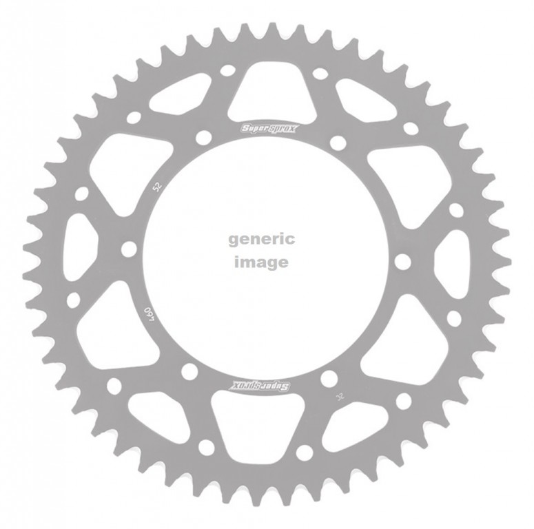 Rear ALU sprocket SUPERSPROX RAL-460:53-BLK Crni 53T, 520
