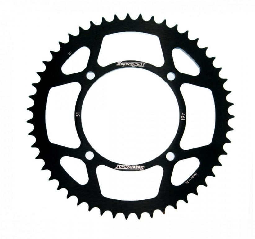 Rear ALU sprocket SUPERSPROX RAL-461:51-BLK Crni