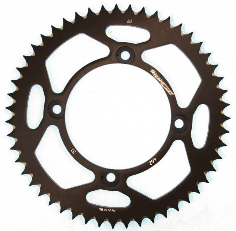 Rear ALU sprocket SUPERSPROX RAL-462:51-BLK Crni