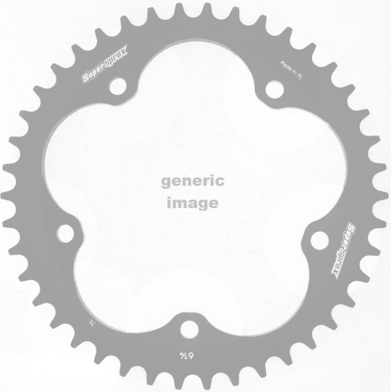 Rear ALU sprocket SUPERSPROX RAL-614:43-BLK Crni 43T, 525
