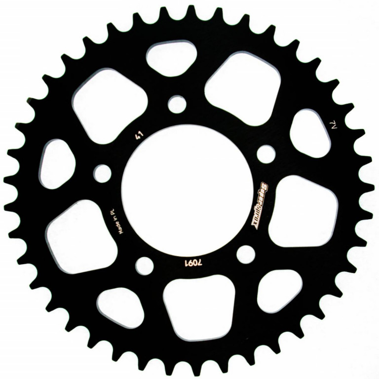 Rear ALU sprocket SUPERSPROX RAL-7091:41-BLK Crni 41T, 520