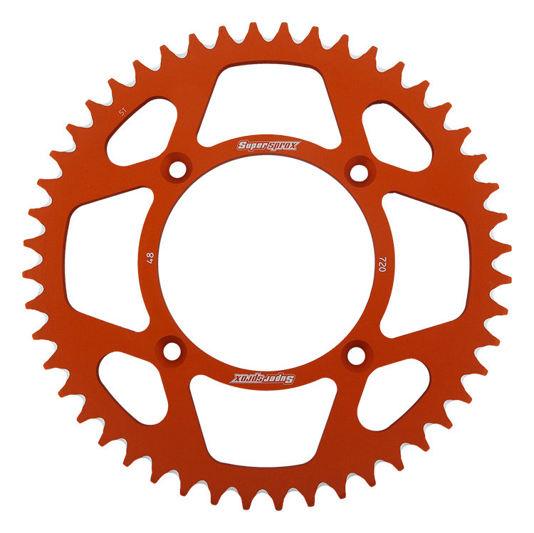 Rear ALU sprocket SUPERSPROX RAL-720:48-ORG orange 48T, 520