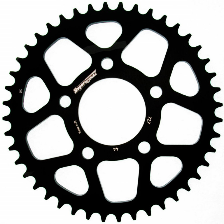 Rear ALU sprocket SUPERSPROX RAL-727:44-BLK Crni 44T, 525