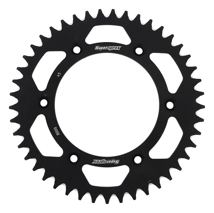 Rear ALU sprocket SUPERSPROX RAL-8000:45-BLK Crni 45T, 520