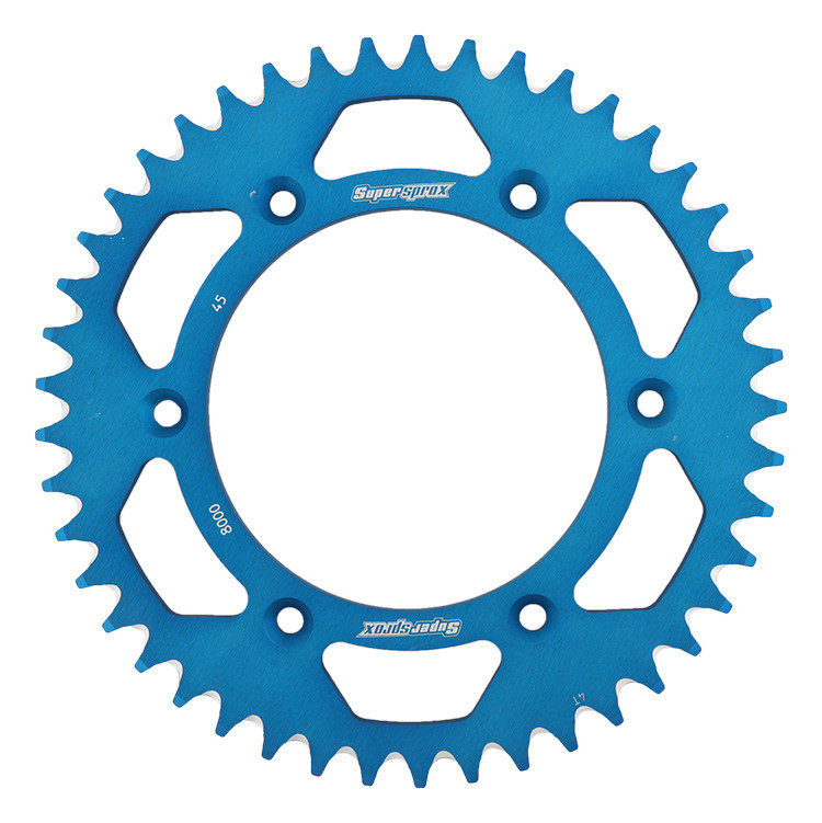 Rear ALU sprocket SUPERSPROX RAL-8000:45-BLU plavi 45T, 520