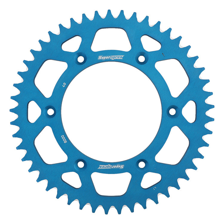Rear ALU sprocket SUPERSPROX RAL-8000:49-BLU plavi 49T, 520