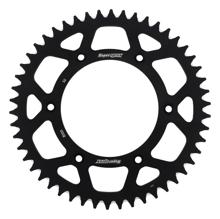 Rear ALU sprocket SUPERSPROX RAL-8000:50-BLK Crni 50T, 520