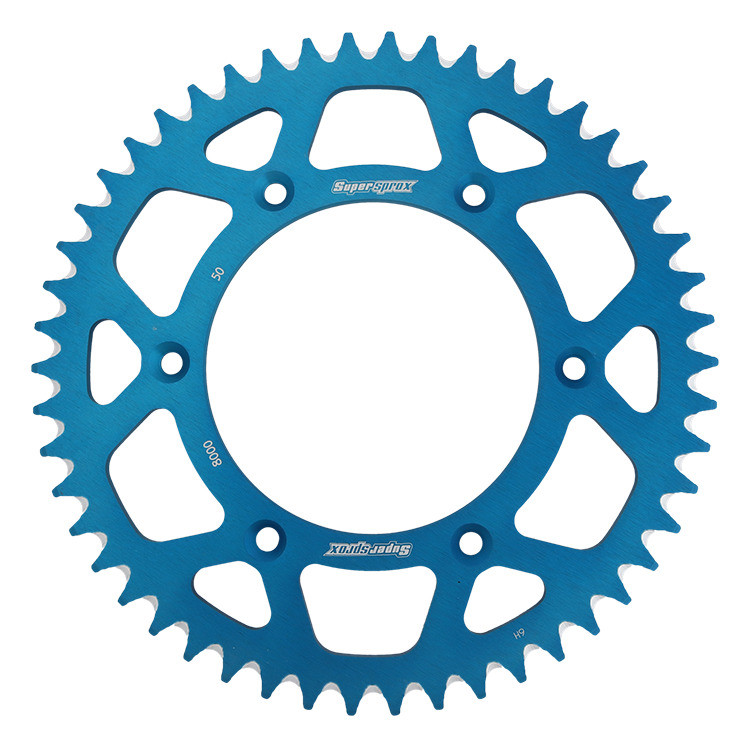 Rear ALU sprocket SUPERSPROX RAL-8000:50-BLU plavi 50T, 520