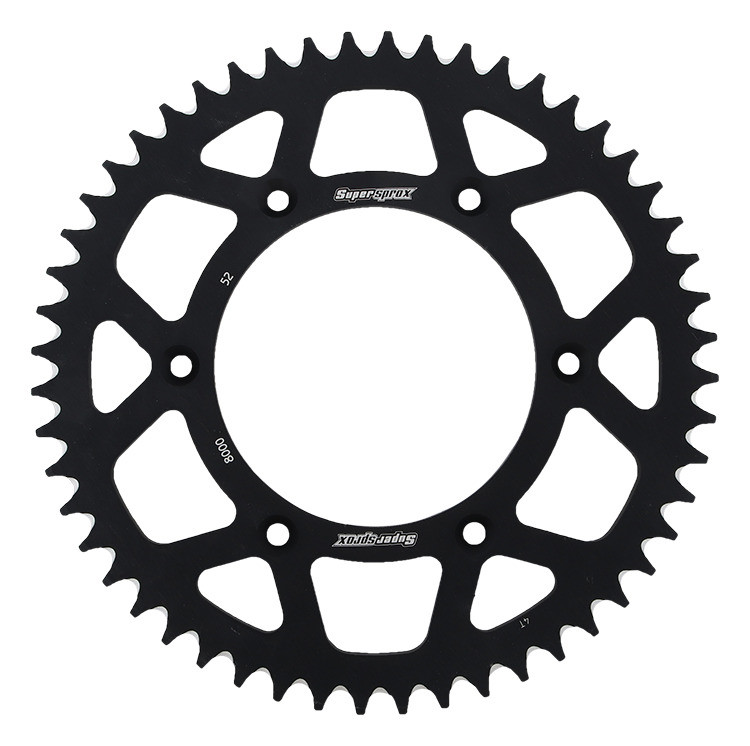 Rear ALU sprocket SUPERSPROX RAL-8000:52-BLK Crni 52T, 520