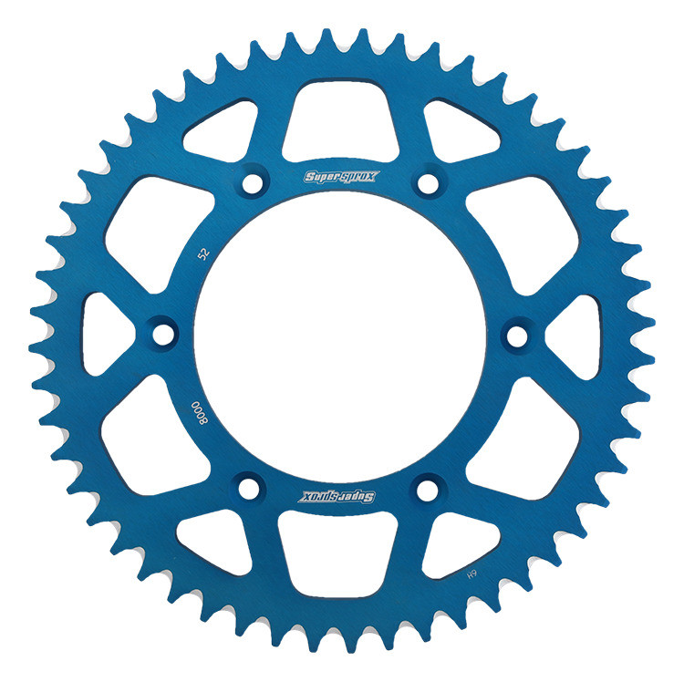 Rear ALU sprocket SUPERSPROX RAL-8000:52-BLU plavi 52T, 520