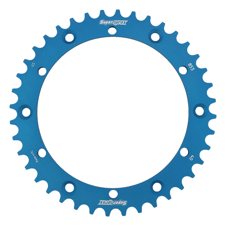 Rear ALU sprocket SUPERSPROX RAL-853:40-BLU plavi 40T, 520