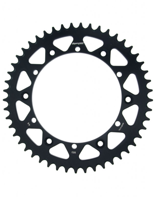 Rear ALU sprocket SUPERSPROX RAL-853:49-BLK Crni 49T, 520
