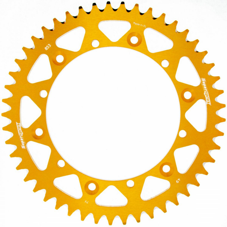 Rear ALU sprocket SUPERSPROX RAL-853:49-GLD zlato 49T, 520