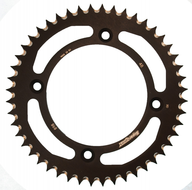 Rear ALU sprocket SUPERSPROX RAL-898:48-BLK Crni 48T, 428
