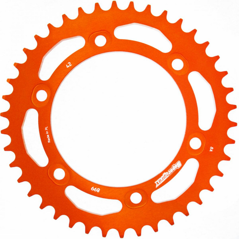 Rear ALU sprocket SUPERSPROX RAL-899:42-ORG orange 42T, 525