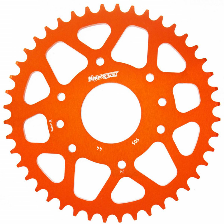Rear ALU sprocket SUPERSPROX RAL-905:44-ORG orange 44T, 520