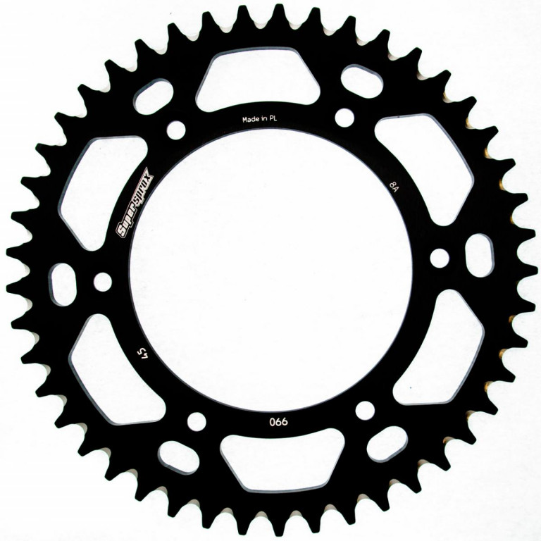 Rear ALU sprocket SUPERSPROX RAL-990:45-BLK Crni 45T, 520