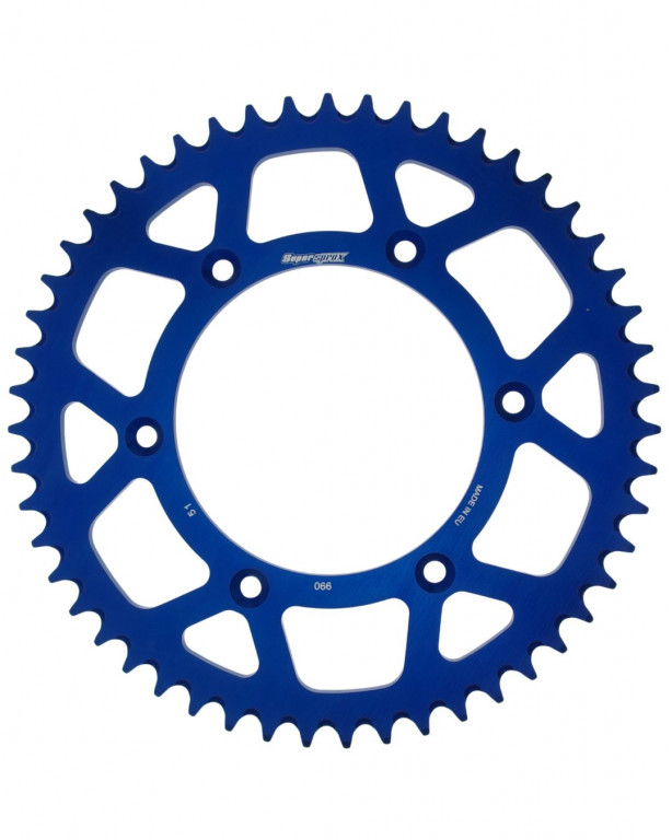 Rear ALU sprocket SUPERSPROX RAL-990:51-BLU plavi 51T, 520