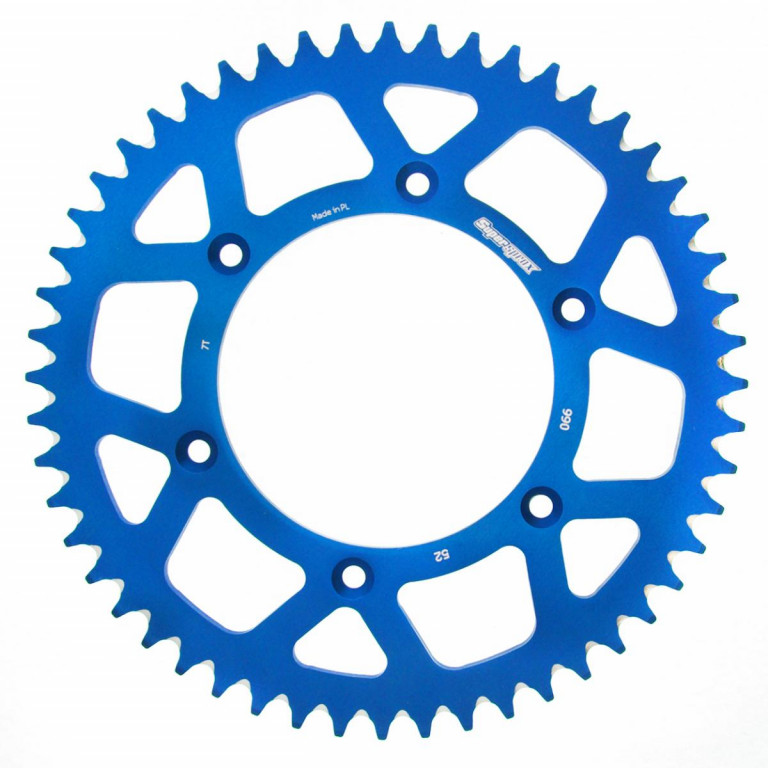 Rear ALU sprocket SUPERSPROX RAL-990:52-BLU plavi 52T, 520
