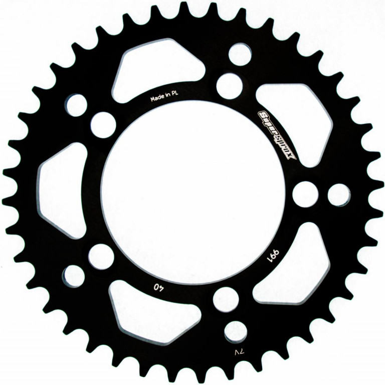 Rear ALU sprocket SUPERSPROX RAL-991:40-BLK Crni 40T, 525