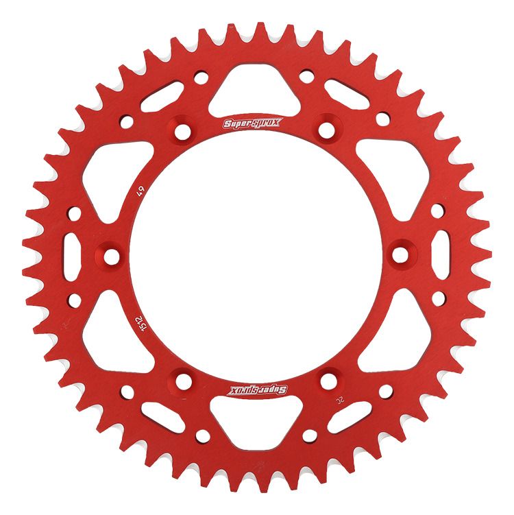 Rear ALU sprocket SUPERSPROX RAL-1512:49-RED crven 49T, 520