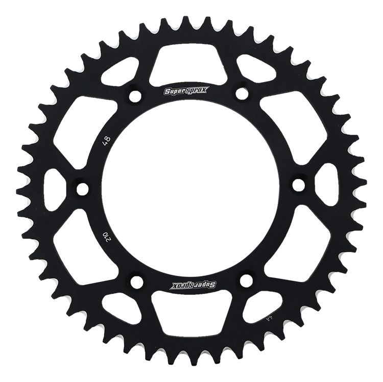 Rear ALU sprocket SUPERSPROX RAL-210:48-BLK Crni 48T, 520
