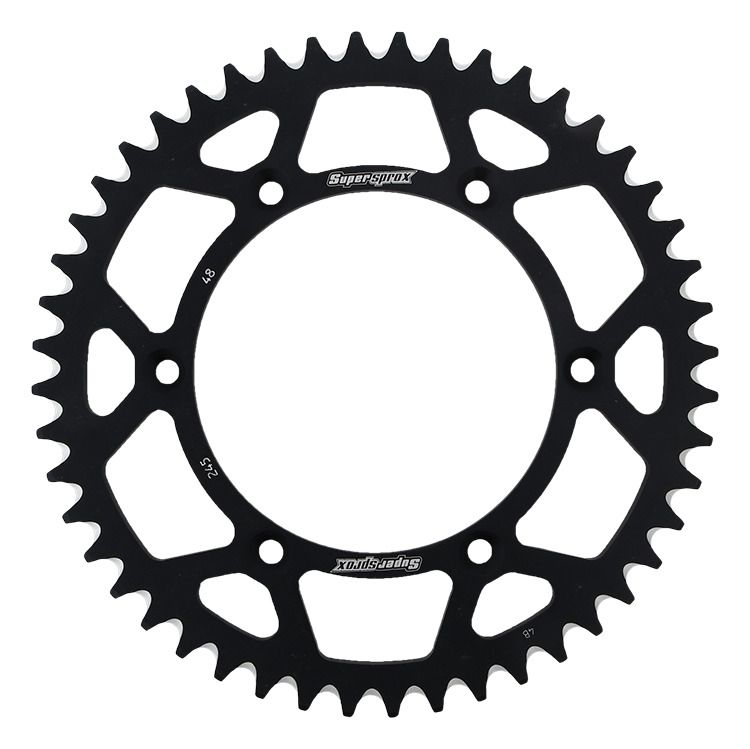 Rear ALU sprocket SUPERSPROX RAL-245:48-BLK Crni 48T, 520