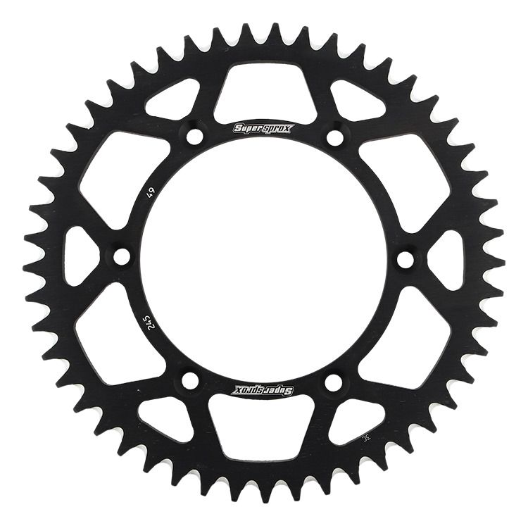 Rear ALU sprocket SUPERSPROX RAL-245:49-BLK Crni 49T, 520