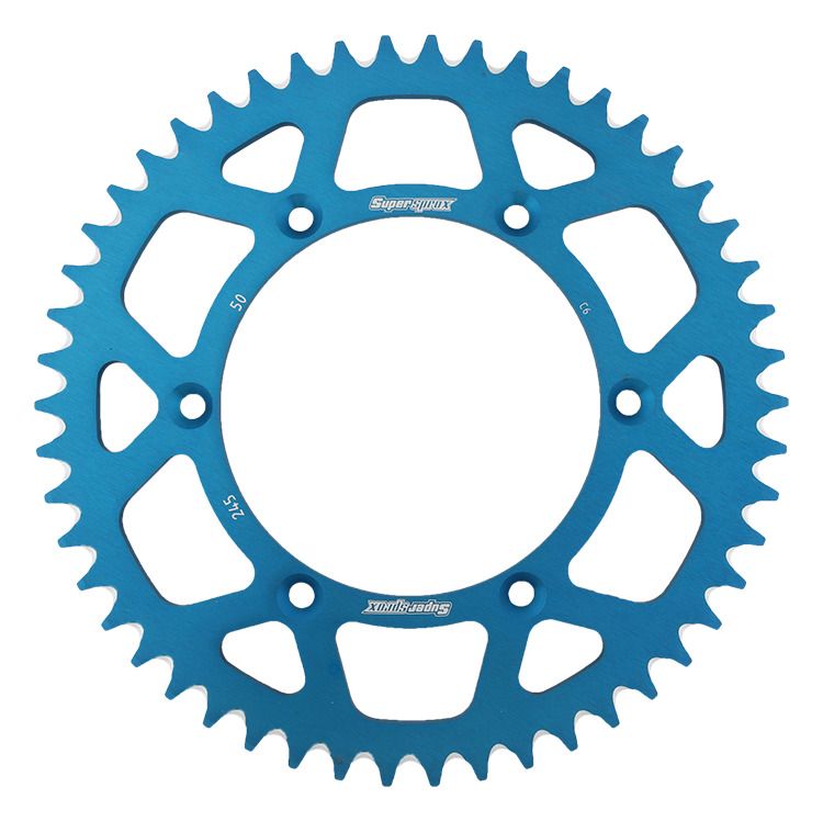 Rear ALU sprocket SUPERSPROX RAL-245:50-BLU plavi 50T, 520