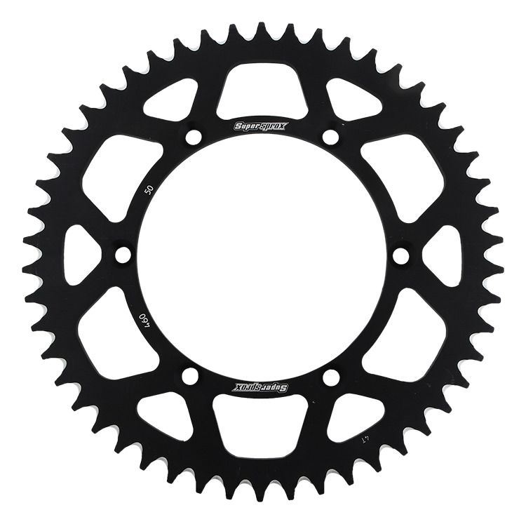 Rear ALU sprocket SUPERSPROX RAL-460:50-BLK Crni 50T, 520