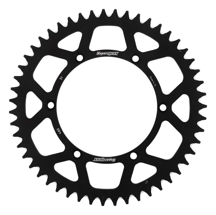 Rear ALU sprocket SUPERSPROX RAL-460:51-BLK Crni 51T, 520