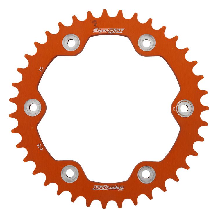 Rear ALU sprocket SUPERSPROX RAL-613:39-ORG orange 39T, 525