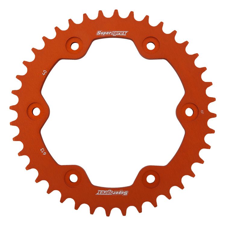 Rear ALU sprocket SUPERSPROX RAL-613:40-ORG orange 40T, 525