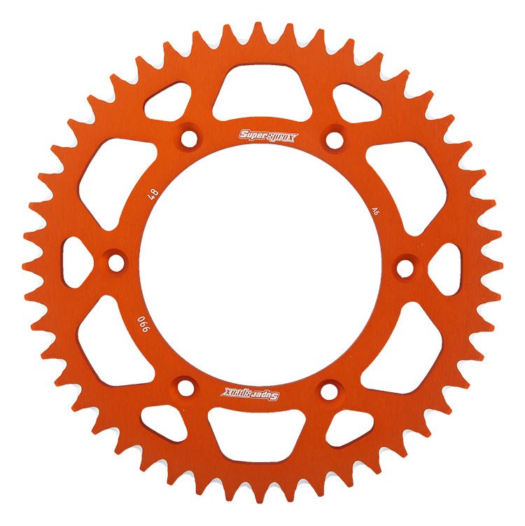Rear ALU sprocket SUPERSPROX RAL-990:48-ORG orange 48T, 520