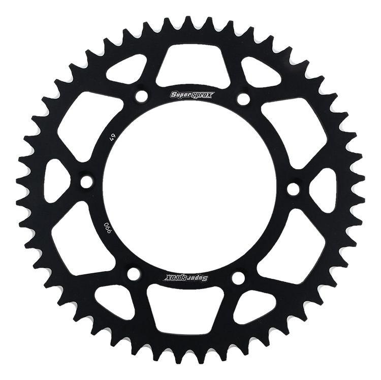 Rear ALU sprocket SUPERSPROX RAL-990:49-BLK Crni 49T, 520